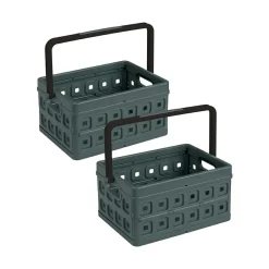 Sunware Klappboxen^Square 24 Liter 2er-Set Klappboxen mit Griff