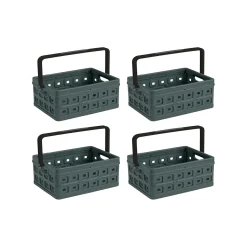 Sunware Square 24 Liter 4er-Set Klappboxen mit Griff< Klappboxen