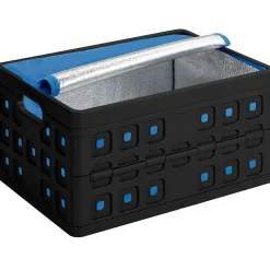 Sunware Klappboxen^Square 32 Liter Klappbox mit Kühltasche - Black