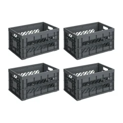 Sunware Square Heavy Duty 45 Liter 4er-Set Klappboxen< Klappboxen