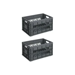Sunware Klappboxen-Square Heavy Duty 45 Liter 2er-Set Klappboxen