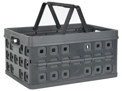 Sunware Klappboxen^Square Klappkiste mit Henkel - Grey