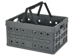Sunware Klappboxen^Square Klappkiste mit Henkel - Grey