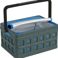 Sunware Klappboxen^Square 24L Klappbox mit Griff und Kühltasche - Anthracite