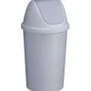 Sunware Abfalleimer^Twinga 45 Liter graue Schwingdeckeleimer