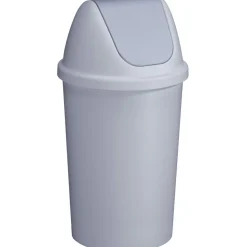 Sunware Abfalleimer^Twinga 45 Liter graue Schwingdeckeleimer