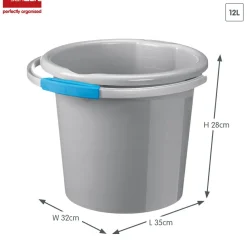 Sunware Eimer-Water-line 12 Liter Eimer - Grey