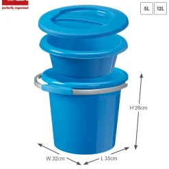 Sunware Eimer-Water-line 12 Liter Eimer Set - Blue