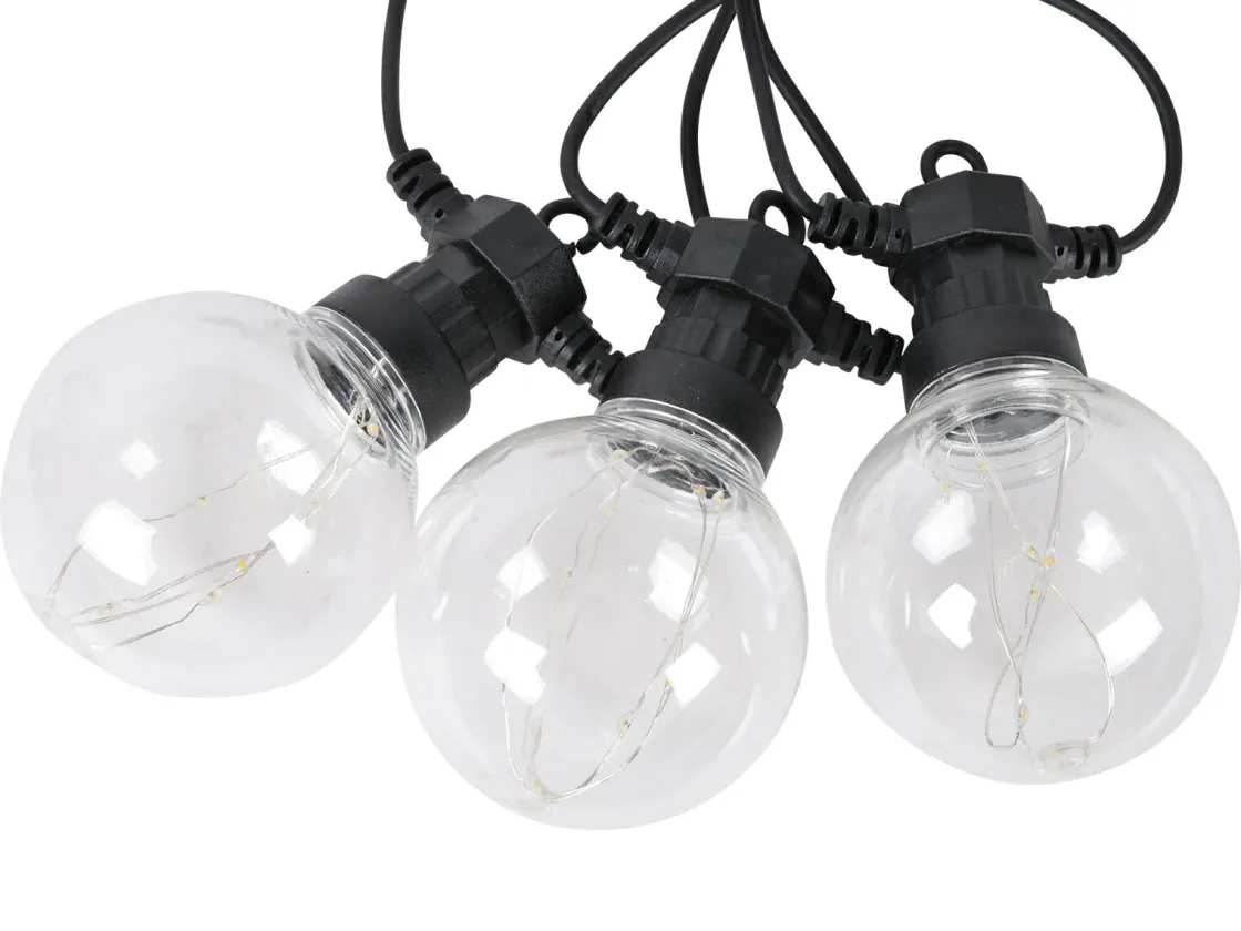 Svenska Living Lichterketten|Lichterketten^transparente runde Lichterkette - farbiges Licht