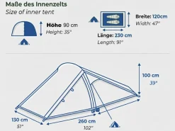 Tambu 2 Personen Trekkingzelt< Trekkingzelte|Zelt 2 Personen