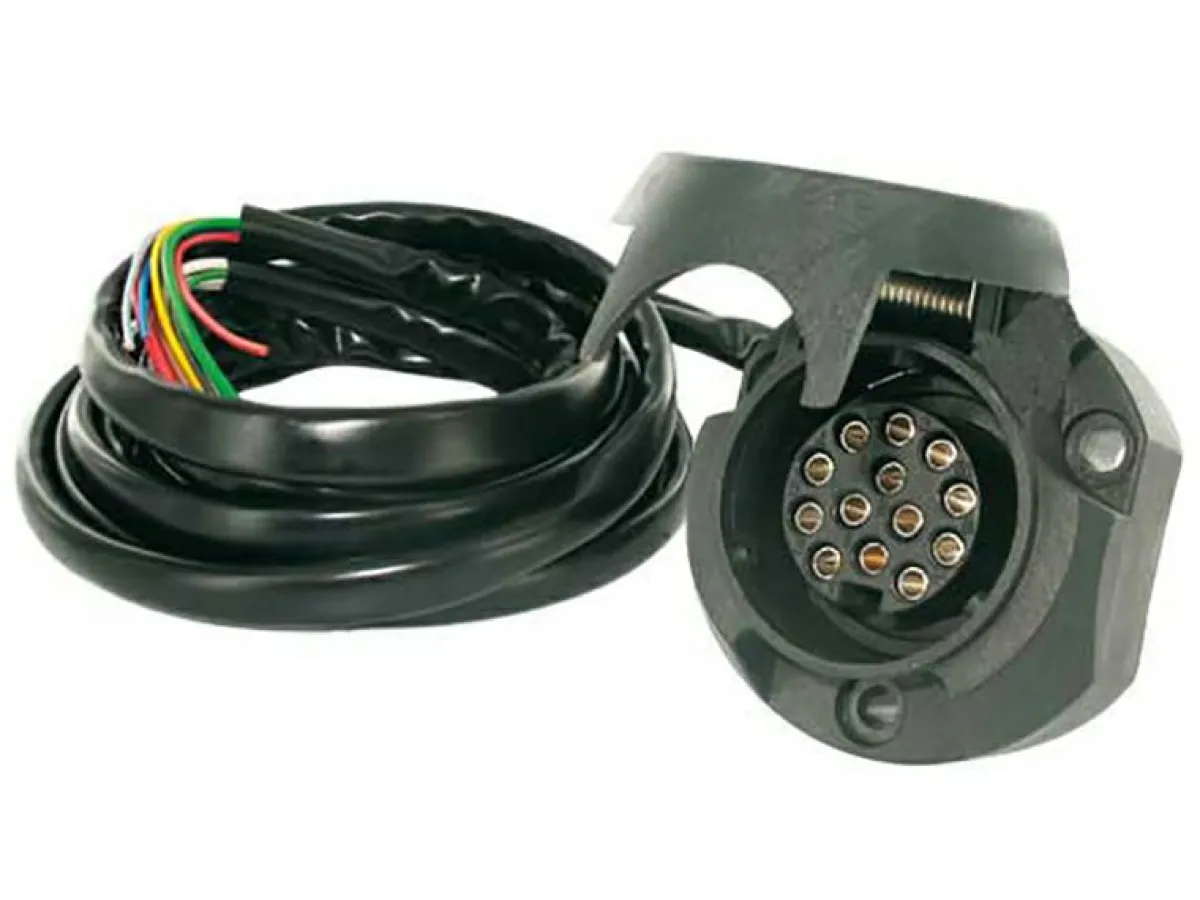 TCP 13 polig Anhängerkupplungskabelsatz - 150 cm< 7/13-Polige Stecker