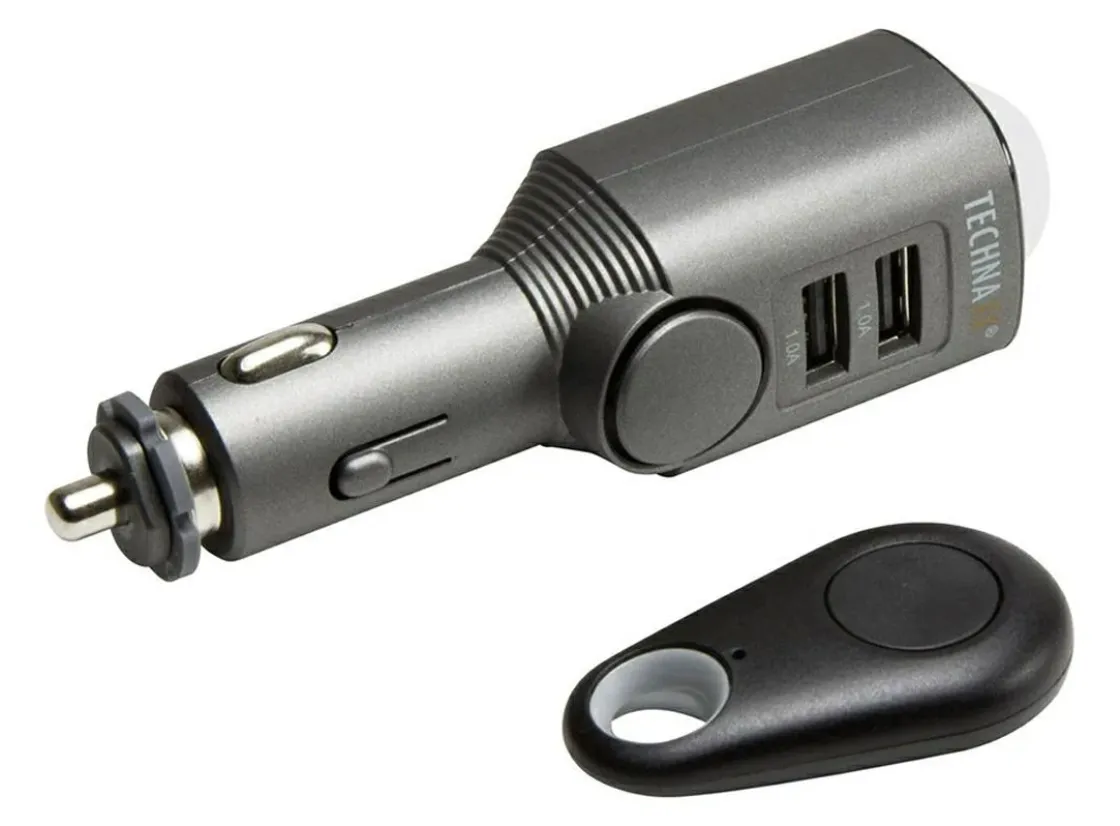 Technaxx Usb Steckdosen 12V-TX-100 Autoalarm mit Ladefunktion
