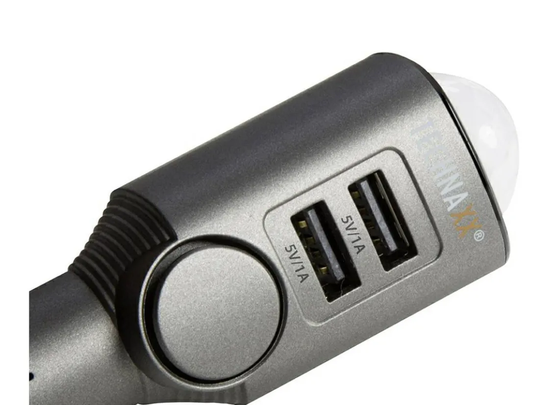 Technaxx Usb Steckdosen 12V-TX-100 Autoalarm mit Ladefunktion