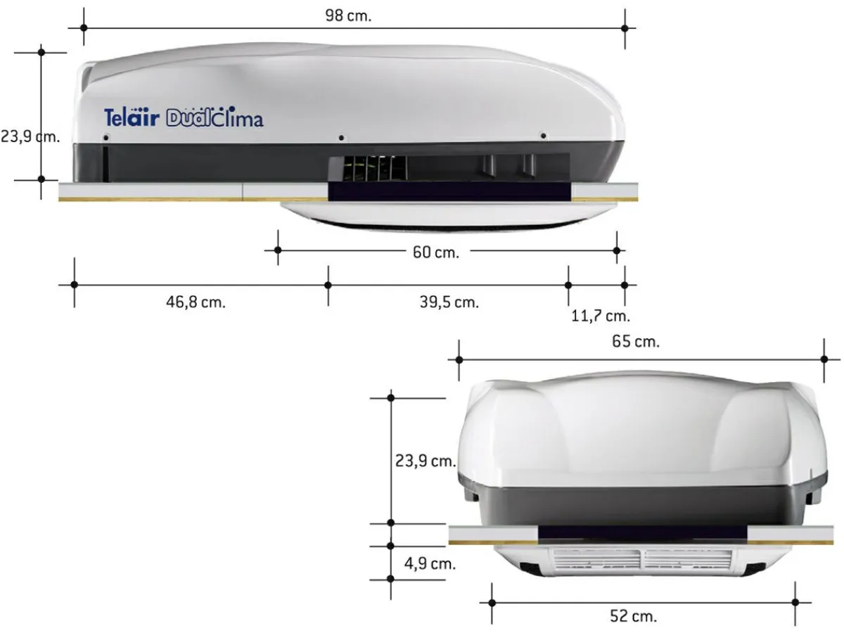 Telair Dualclima 8400H Dachklimaanlage - white< Dachklimaanlagen