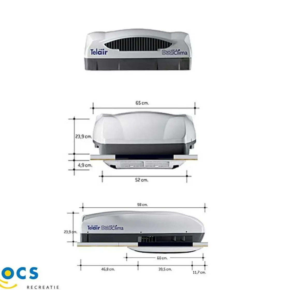 Telair Dachklimaanlagen-DualClima 12500H Dachklimaanlage
