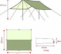Markenlos Thermori Tarp - 352 x 287 cm< Tarps