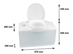 Thetford Einbautoiletten-C-403L Kassettentoilette - Rechts