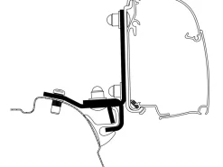 Thule Markisenhalterungen-Adapter 4200 VW T5/T6 Brandrup Zeltschienen