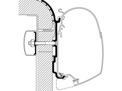 Thule Markisenhalterungen^Adapter Bürstner