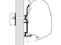 Thule Adapter Bürstner 2017< Markisenhalterungen
