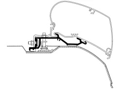 Thule Adapter Ducato H2 >2006 325 cm< Markisenhalterungen