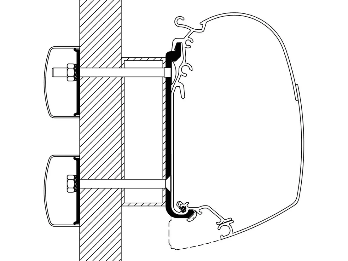 Thule Adapter Eden Allegro > 2010< Markisenhalterungen
