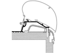 Thule Markisenhalterungen^Adapter Hobby Premium 2012 / OnTour