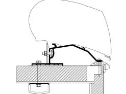 Thule Markisenhalterungen-Adapter Kit LMC-Wohnwagen