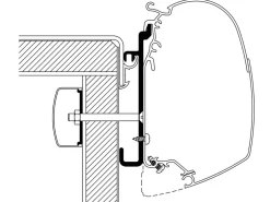 Thule Markisenhalterungen-Adapter Rapido S9
