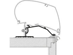 Thule Markisenhalterungen-Caravan Roof Adapter 100 cm
