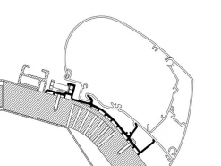 Thule Markisenhalterungen-Carthago ab 2014 Serie 6 450 Markisenadapter