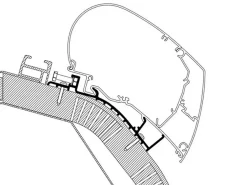 Thule Markisenhalterungen-Carthago ab 2014 Serie 6 500 Markisenadapter