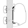 Thule Flat Adapter Serie 5 450 cm< Markisenhalterungen