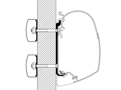 Thule Flat Adapter Serie 5 450 cm< Markisenhalterungen