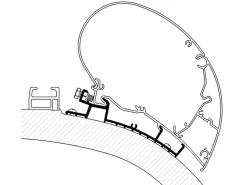 Thule Markisenhalterungen^Omnistor adapter Carthago Chic serie 6 4,50m
