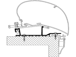 Thule Markisenhalterungen-Omnistor Adapter Hobby Serie 6/9 2009-2013