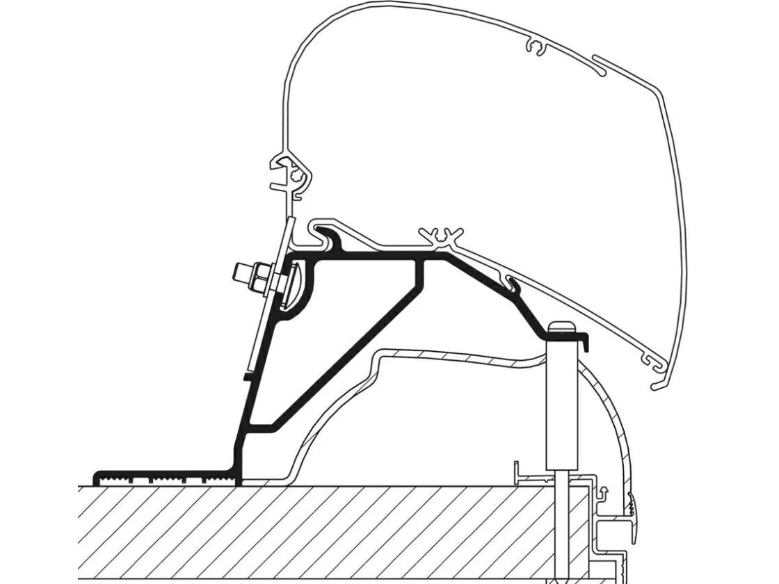Thule Markisenhalterungen-Omnistor Adapter Hobby Serie 6/9 ab 2014