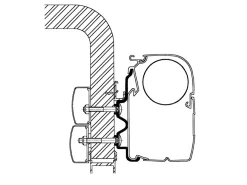 Thule Markisenhalterungen^Omnistor Adapter Hymercamp Serie 5 3,50m