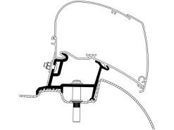 Thule Markisenhalterungen^Omnistor Adapter Sprinter Crafter High Roof