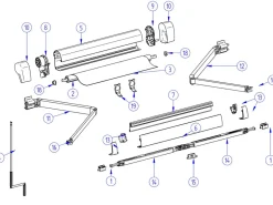 Thule Markisen Ersatzteile-Omnistor Endplatte rechts 5102
