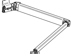 Thule Markisen Ersatzteile^Omnistor Gelenkarm links 4900 400-450