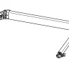 Thule Omnistor Gelenkarm links 6200 300-450< Markisen Ersatzteile