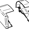 Thule Omnistor Set Endkappen Kassette 6300 aluminium< Markisen Ersatzteile