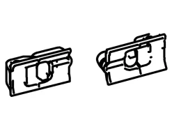 Thule Markisen Ersatzteile-Omnistor Set Sperrtaste Tension Arms 8000/9200
