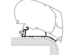 Thule Markisenhalterungen^Roof Adapter Hymer 2013 450 cm