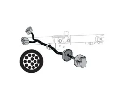 Thule Fahrradträger Zubehör|Fahrradträger Wohnmobil-Veloswing Kabelbaum-Set bis 2011