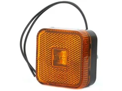Tip-it Karosseriebeleuchtung|Karosseriebeleuchtung^65 x 65 mm Led-Seitenmarkierungsleuchte - Orange