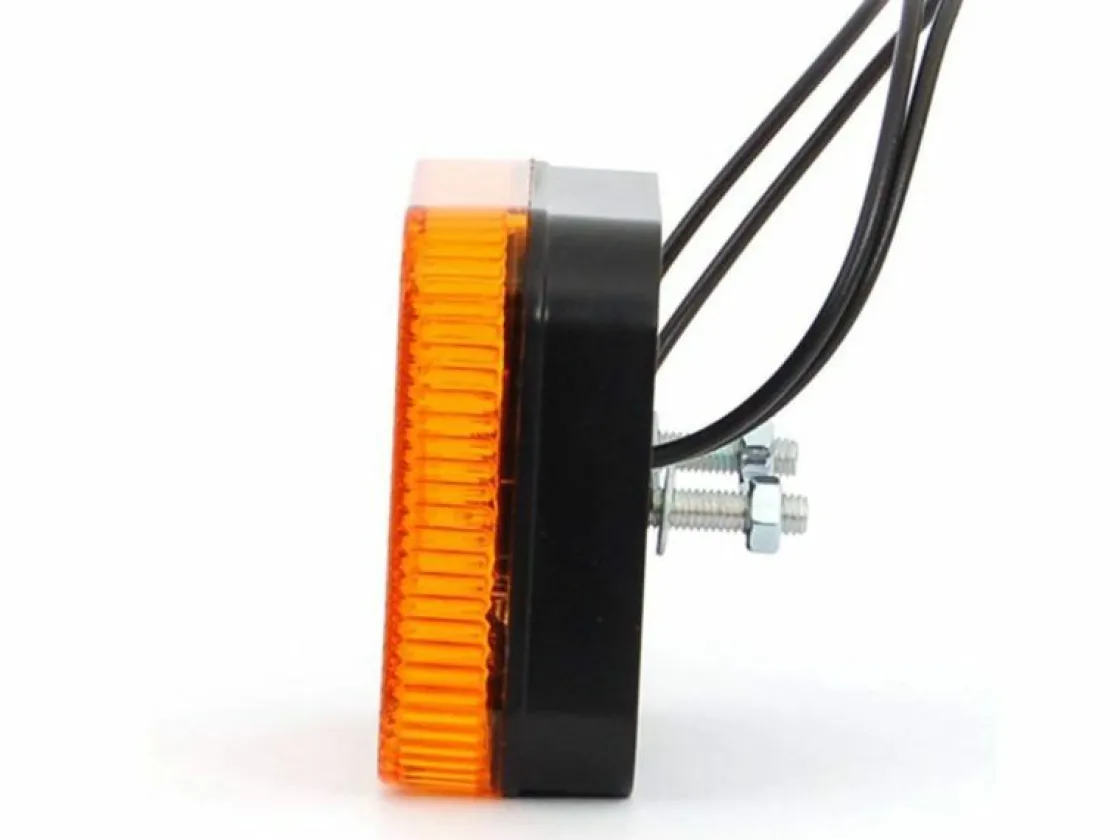 Tip-it Karosseriebeleuchtung|Karosseriebeleuchtung^65 x 65 mm Led-Seitenmarkierungsleuchte - Orange