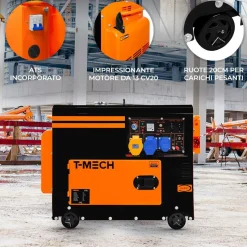 Markenlos Generatoren-T-Mech 6000 Watt stiller Diesel Generator