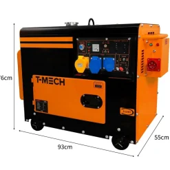 Markenlos Generatoren-T-Mech 6000 Watt stiller Diesel Generator